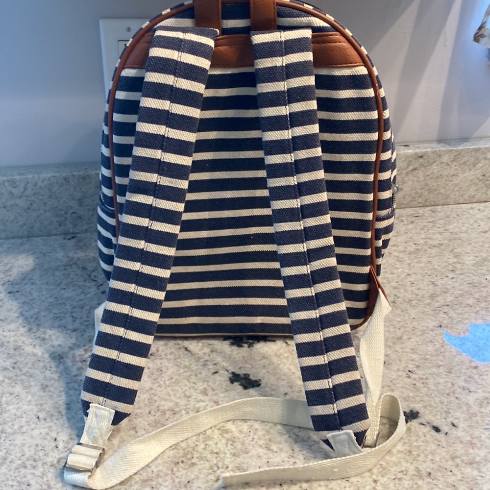 Canvas Strip Backpack - Picture 6 of 6